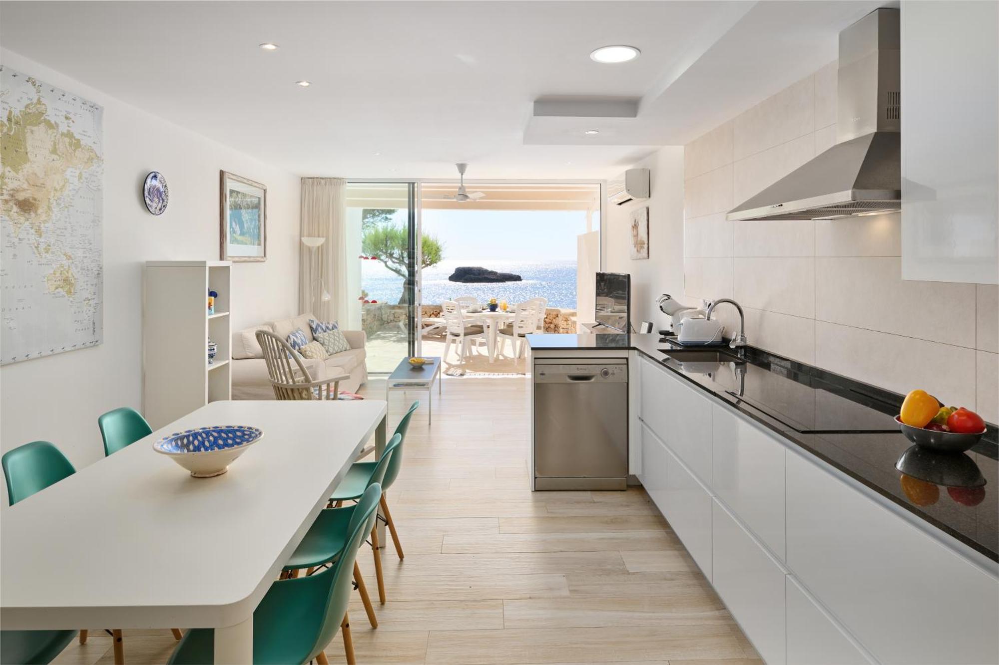 Sea Frontline Apartment 'Faraona'. Pool. Wifi Santanyi Ngoại thất bức ảnh