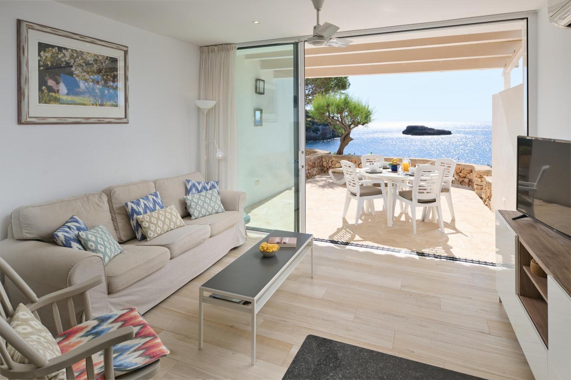 Sea Frontline Apartment 'Faraona'. Pool. Wifi Santanyi Ngoại thất bức ảnh